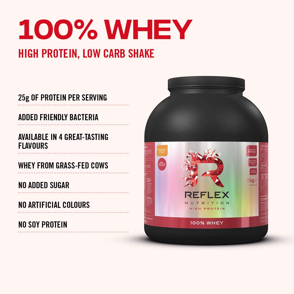 Reflex Nutrition 100 Whey Protein Powder Pure Whey Concentrate
