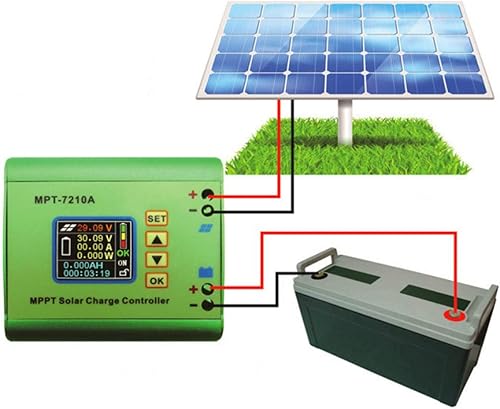 Miniatura 2 de Controlador solar MPPT DC12-60v, MPT-7210A controlador LCD Pantalla LCD Regulador de panel solar de energía para batería de litio
