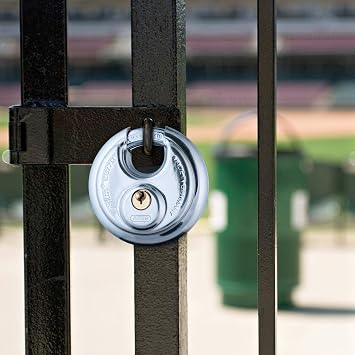 ABUS 28/60 Diskus Hardened Steel Storage Padlock with 2 Keys for Storage, Transport, and Home, 2.38in (60mm) Wide, Keyed Alike