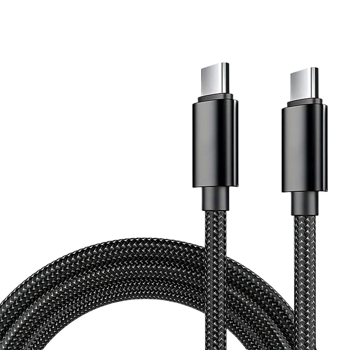 66W 5A Nylon 1m 2m 300CM USB C do typu C Kabel do szybkiego ładowania */ing (2 m, fioletowy)