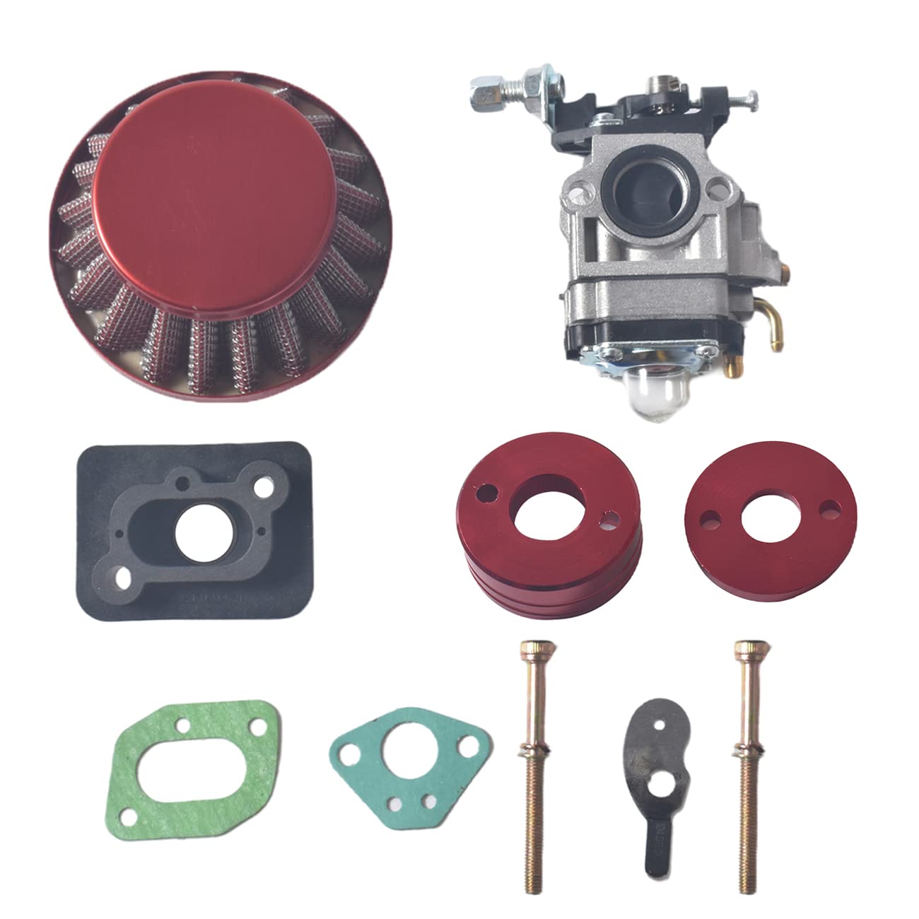 Kit Carburatore 15mm Per Motori 2 Tempi 33-52cc - Per Scooter, ATV, Quad E Mini Moto