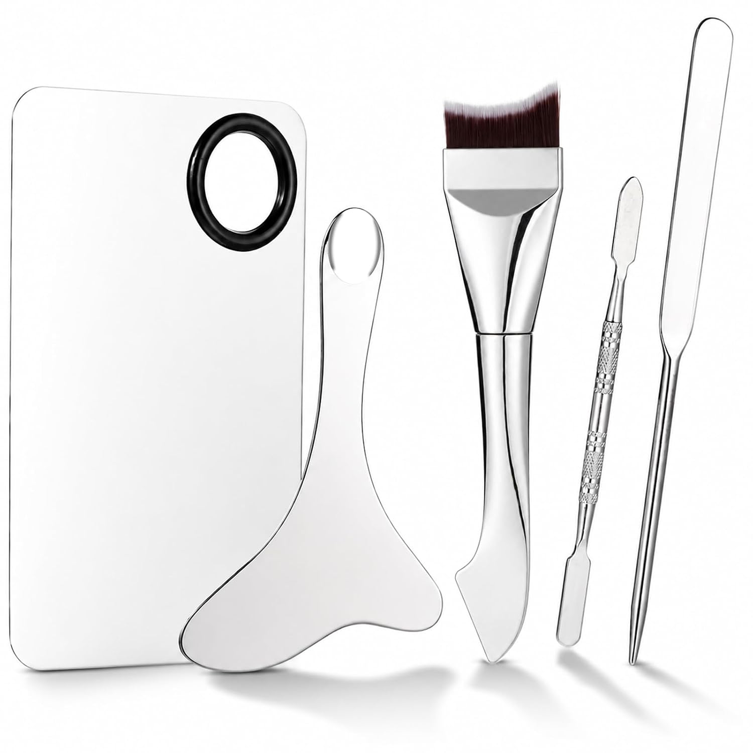 ElevateTech Make Up Spatula Tool Makeup Mixing Palette Makeup Mixing Palet | Spatul Double-Ended MakeupBrush for Women Girl Eye Shadow Eyelash Nail Art