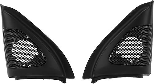 Fydun 1 par de cubierta de altavoz de la puerta del coche de audio tweeter ajuste negro altavoz decoración reemplazo para 2003-2006