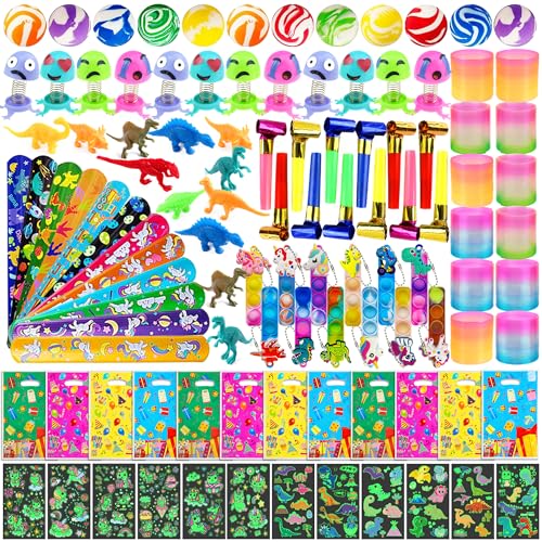 Lubibi 108 Pcs Juguetes De Fiesta a Granel, Relleno Piñatas Infantil, Juguetes De Fiesta De Cumpleaños, Rellenar Bolsas De Fiesta Premios De Aula, Cumpleaños Navidad Halloween Regalos Para Niños Niñas
