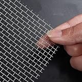 304 acciaio inox tessuto a 6 maglie 60 rete metallica di sicurezza schermo per finestre a rete 60 mesh 1 x 9 m (39 x 353 pollici)