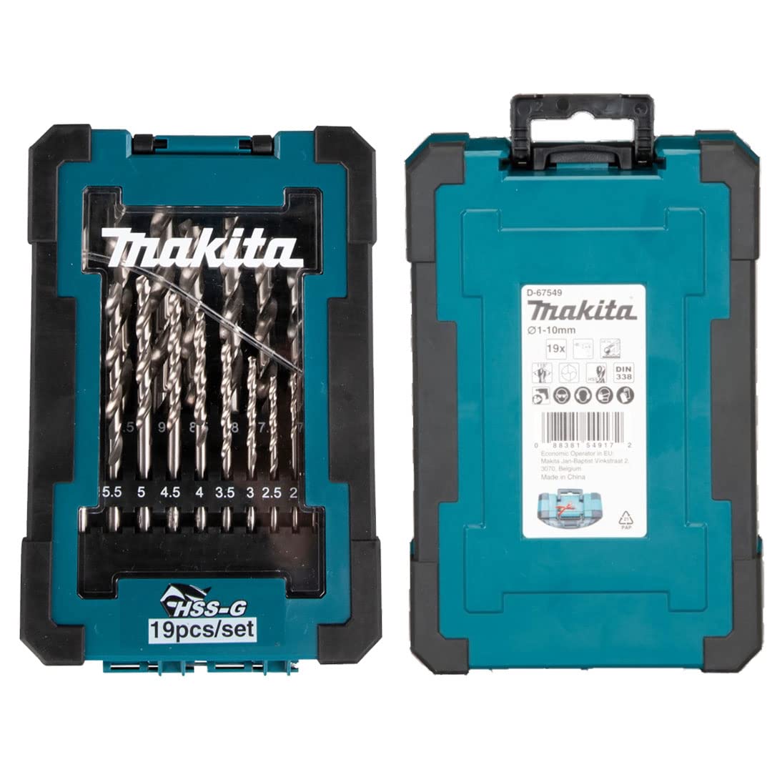 Makita D-67549 Bohrer-Set HSS-G 19-tlg