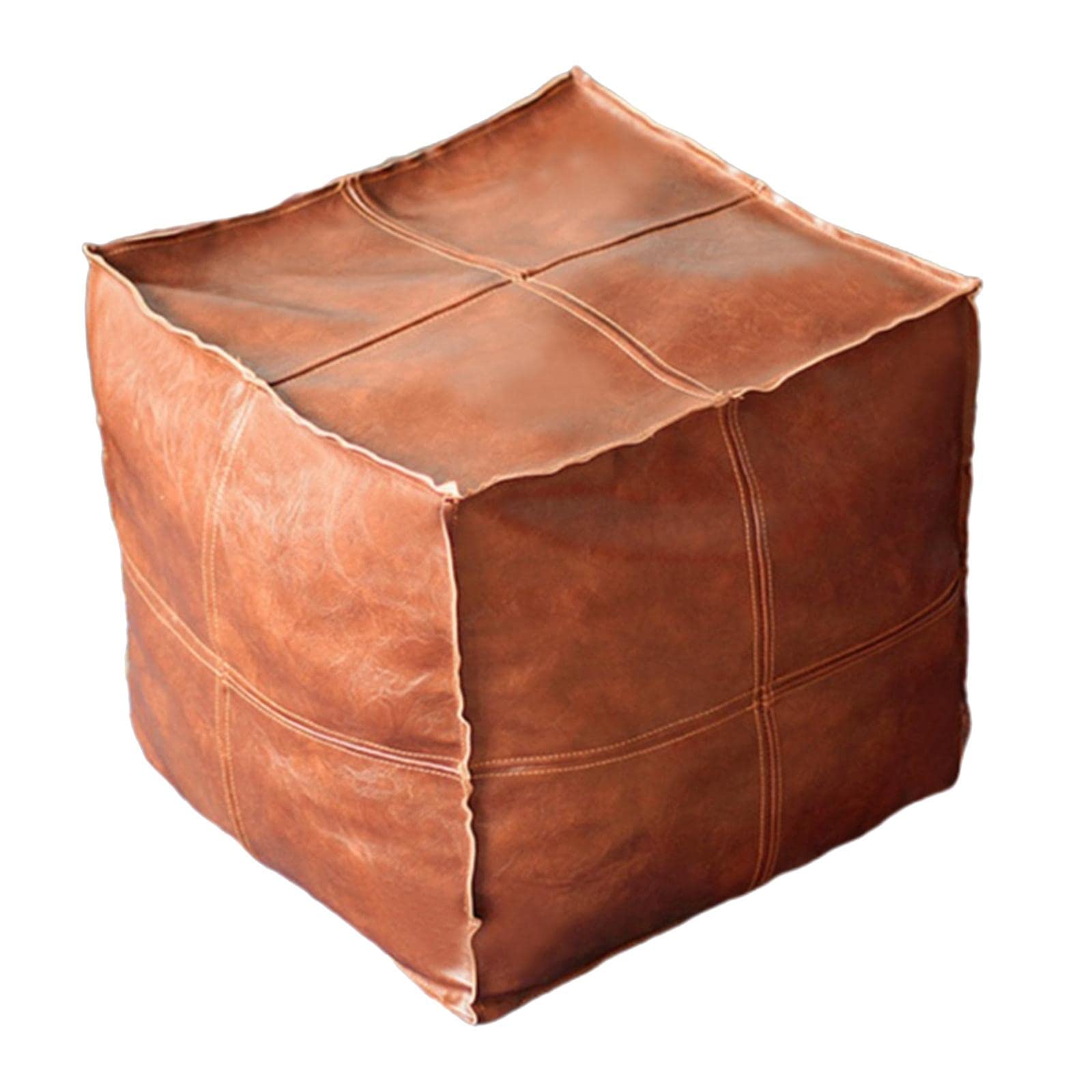 Boho Moroccan Pouf Cover Footstool Storage Ottoman Room Decor Living Room square light brown|Ottomans, Footstools & Poufs|Home & Garden-image-34