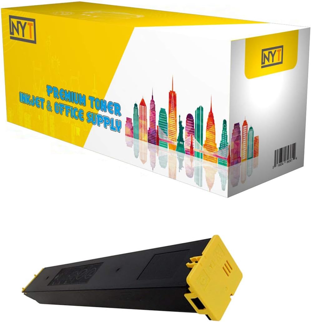 NYT Compatible Toner Cartridge Replacement for MX60NTYA for Sharp MX3050, 3550, 4050, 5050, 6050 (Yellow,1-Pack)