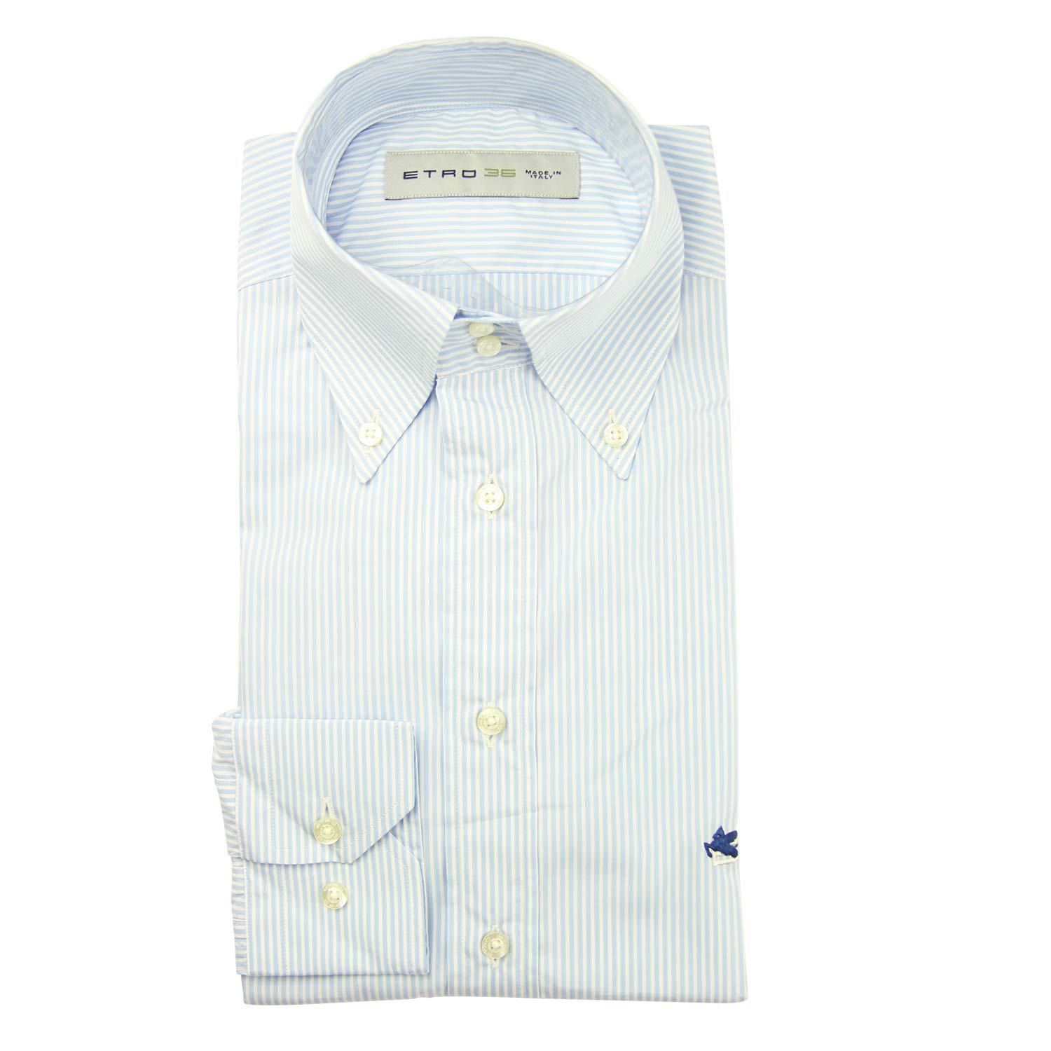 ETRO Stripes Button Down Button-Down Collar Cotton Slim Fit Dress Shirt