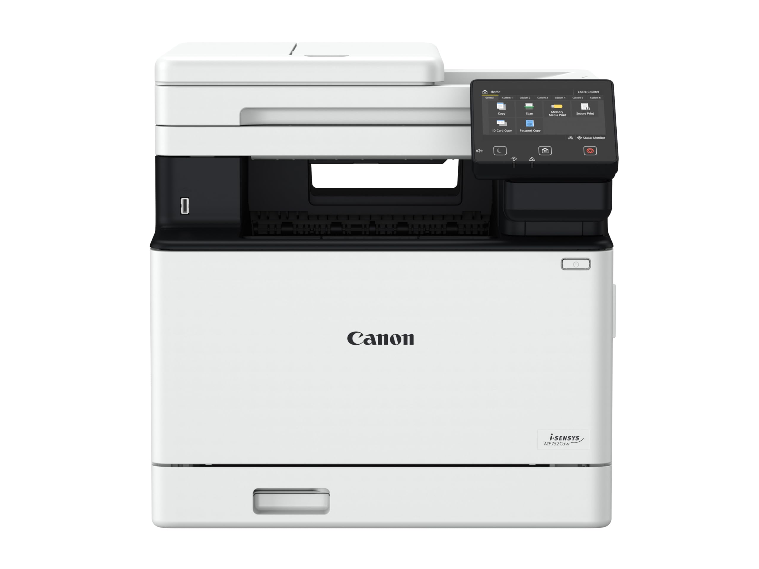Canon i-SENSYS MF752Cdw A4 Farblaser MFP Drucken Kopieren Scannen, USB, LAN, WLAN, 250 Blatt Papierkassette, 12,7cm LCD-Farb-Touchscreen, Duplexdruck