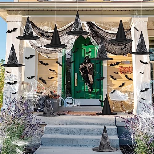 Shojoy 48 Pieces Halloween Decorations Includes 12 Pcs Cosplay Costume