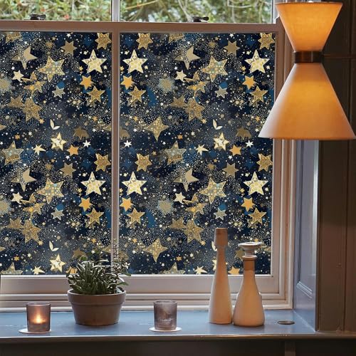 Vinilo Decorativo Estrella Glitter 15.7x118 pulgadas miniatura 3