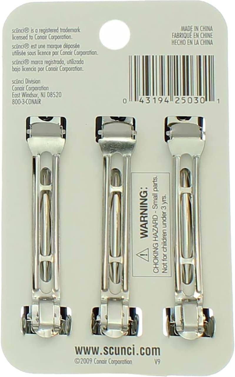 Scunci Sporty Matte Barrets, 3.2 Ounce : Beauty & Personal Care