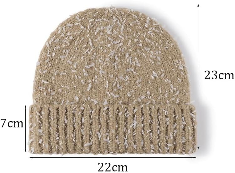 Winter Outdoor Warm Thick Protective Women's Knitted Wool Hat Versatile
