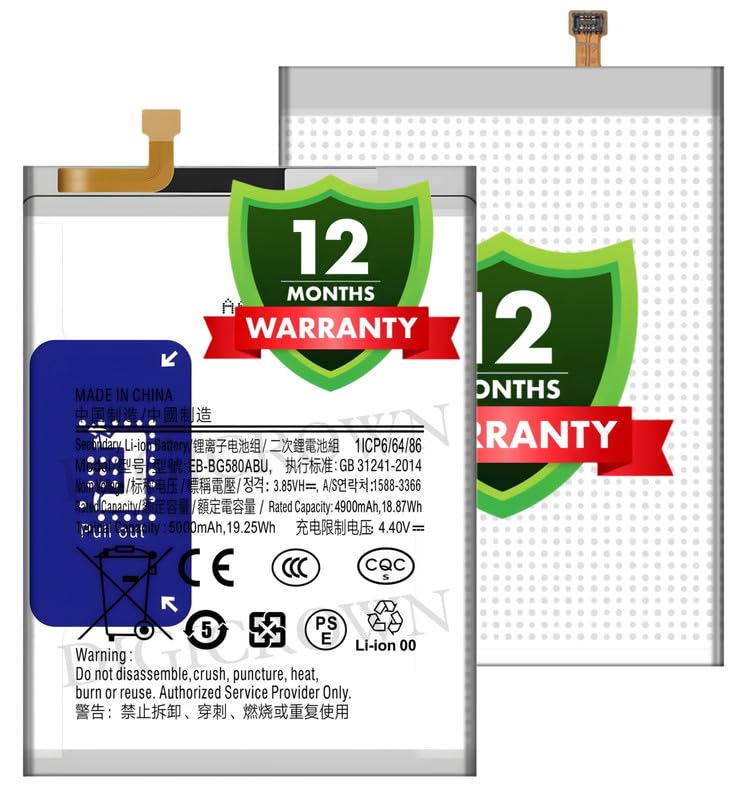 Image of Original EB-BG580ABU Battery Compatible for Samsung Galaxy M20 | Galaxy M30 - (5000mAh) - 1 Year Warranty DF7