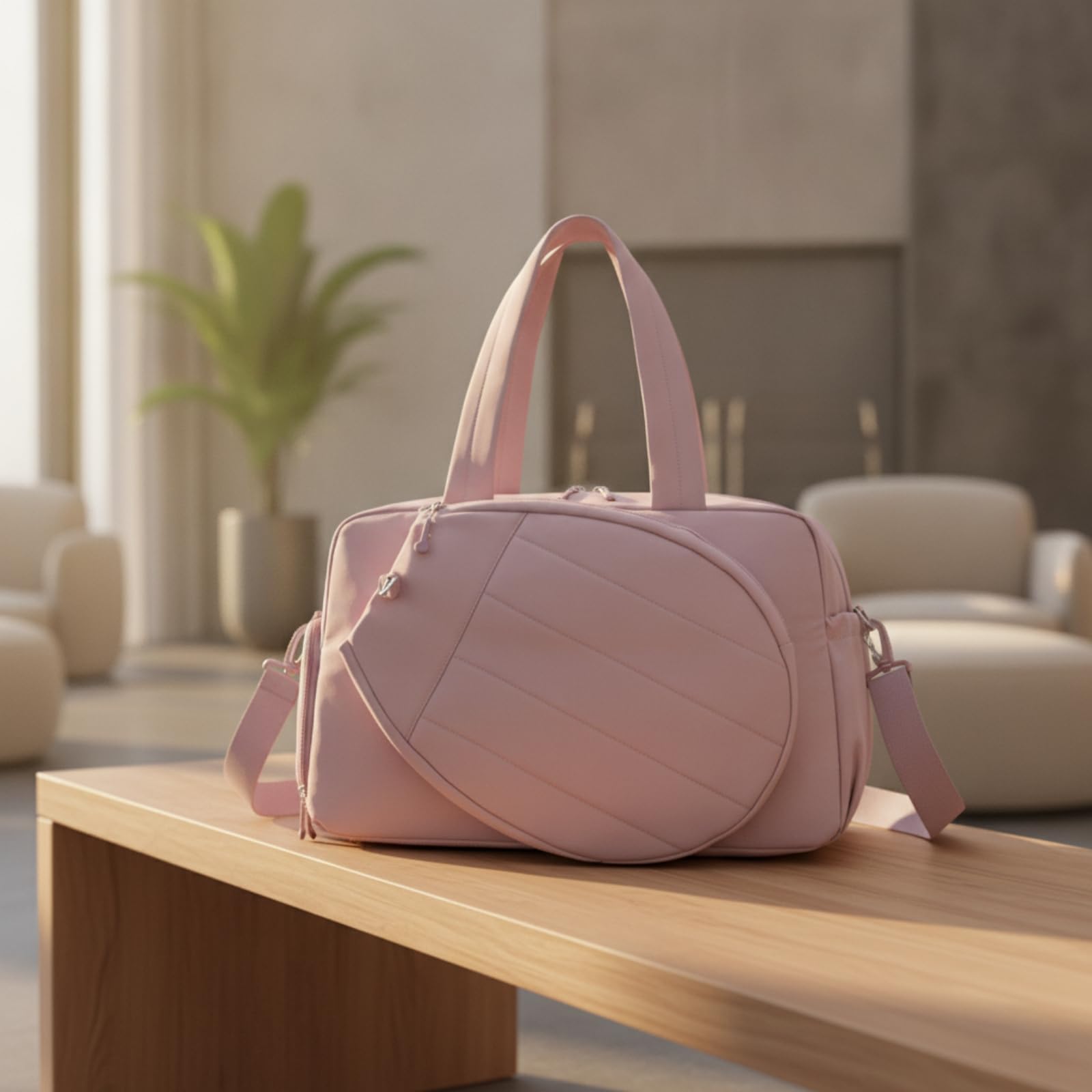 Bolsa con Ligera, Rosado, Rosado