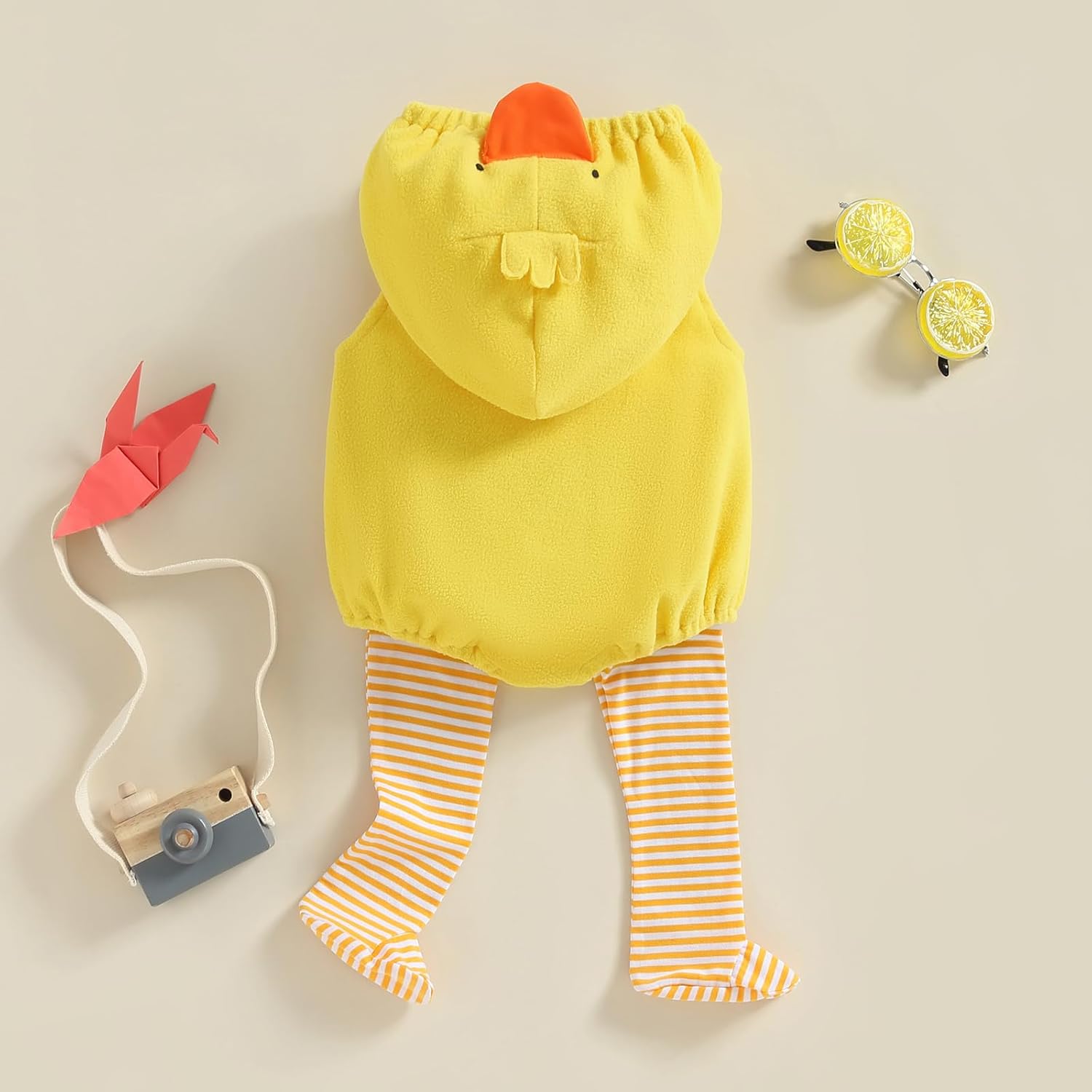 VISGOGO Baby Halloween Costumes Toddler Infant Boy Girl Avocado Pineapple Outfits Hooded Romper Jumpsuit Legging - Image 3