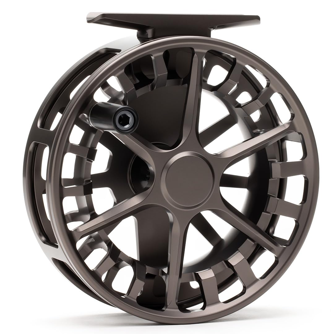 LAMSON | Guru E-Series -3+ HD Full Frame Fly Fishing Reel | Fresh Water | Euro + Tightline Nymphing Design, Adjustable Weight System | Euro Size