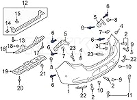 Vista 5 de Rexka 10 piezas M5-1.81 x 16 mm Forro de Fender Protector de Salpicaduras Tapa del Parachoques Tornillo de Cabeza Phillips Hexagonal Sems para Mazda