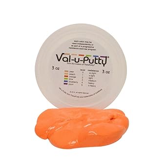 10-3912 Exercise Putty, 3 oz. Capacity, Light, Orange