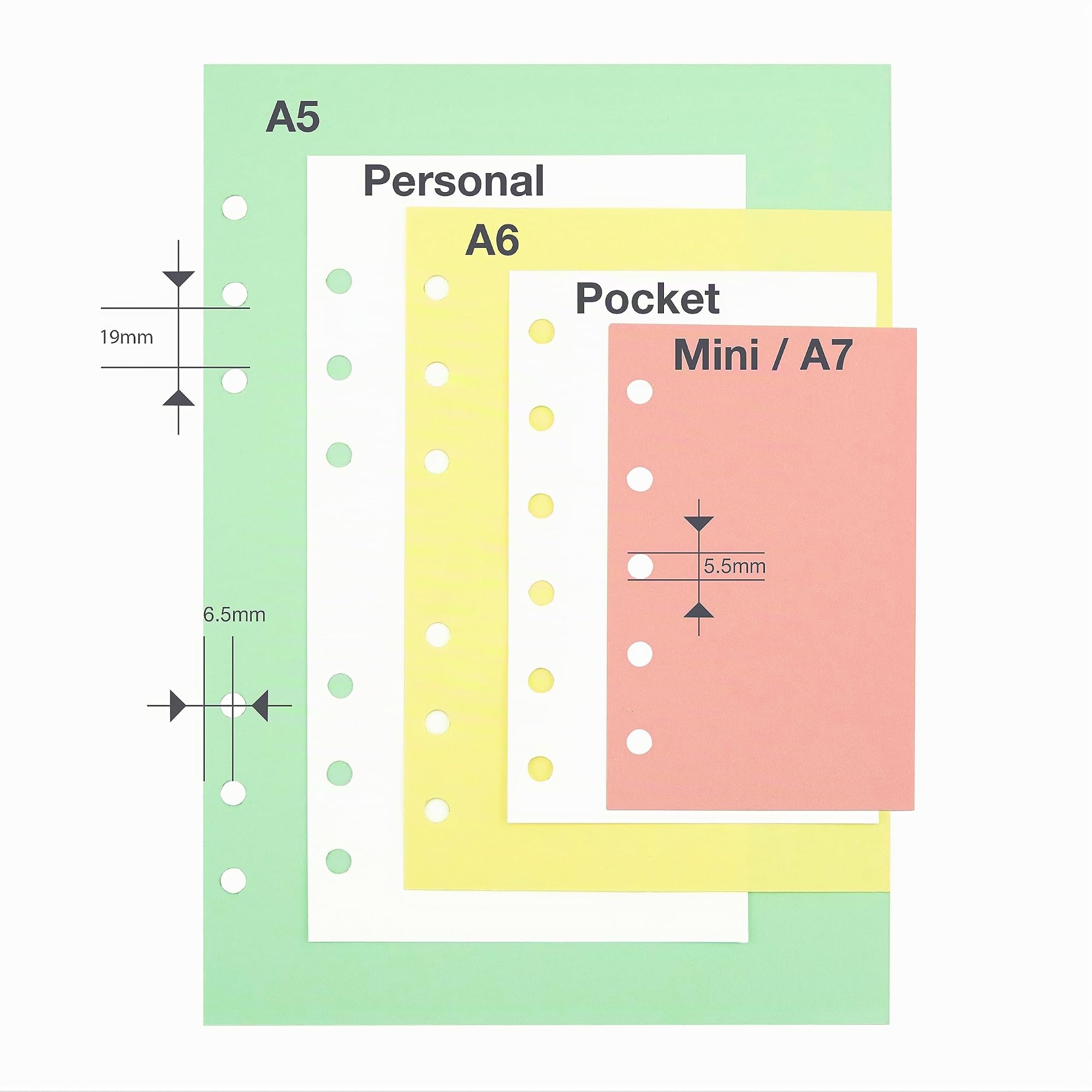Rapesco 1725 Perforatrice Ajustable à 6 Trous, Capacité 9 Feuilles, Noir