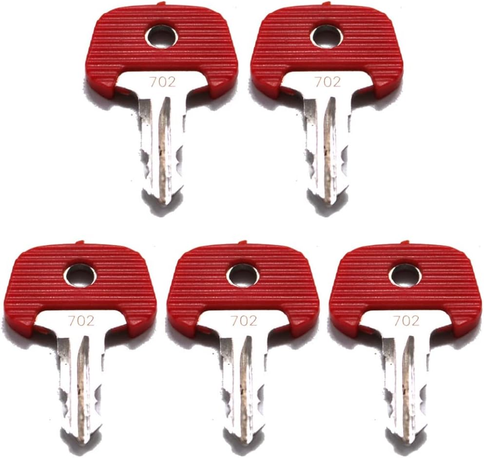 5 Pcs Replacement 702 Ignition Keys Plant Key Start Key for JUNGHEINRICH 702 Stapler KOMATSU Forklift Truck Pallet Spare Key