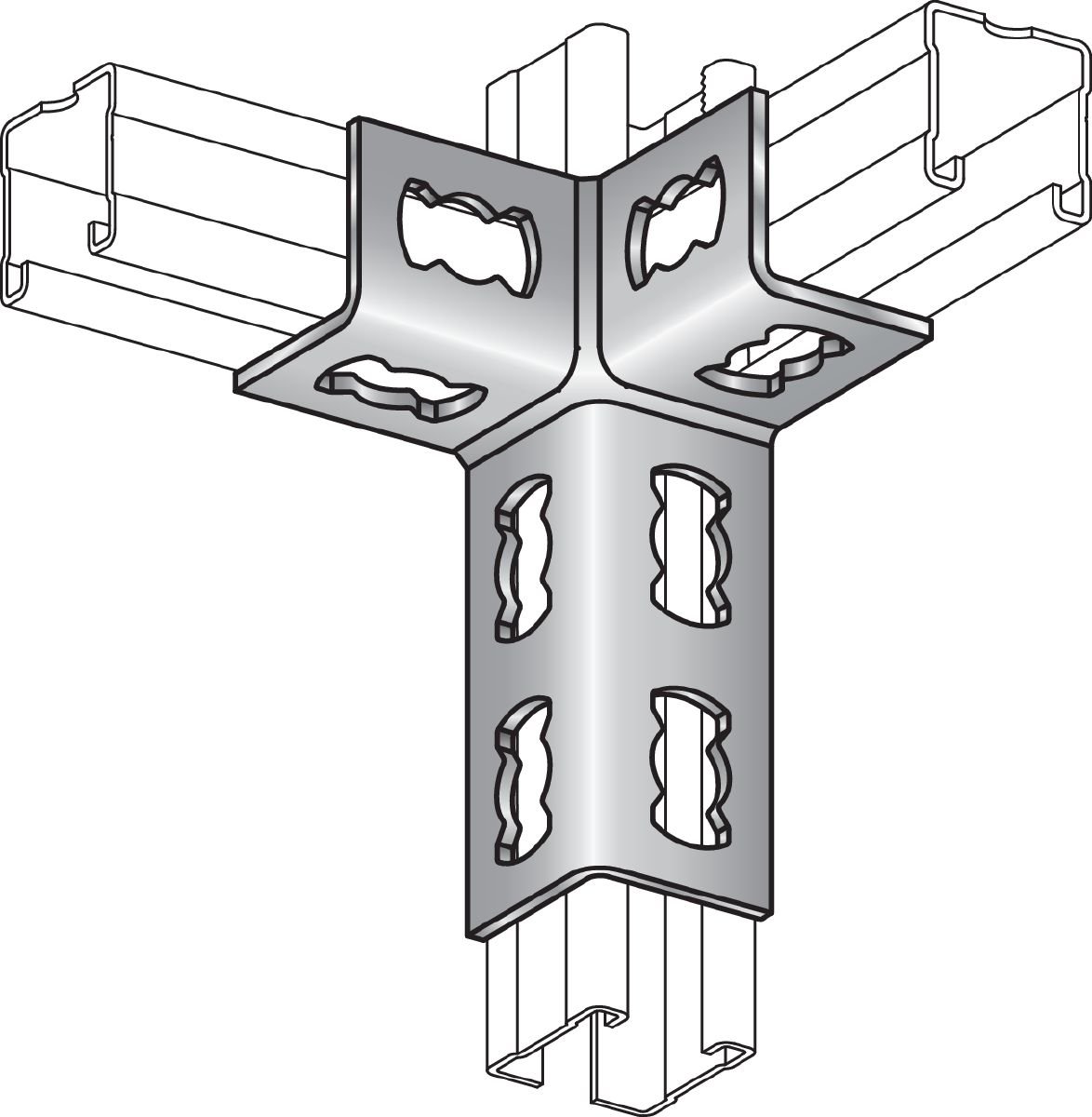 Hilti 304152Strut Connector MQV-3/2 D-F HDG