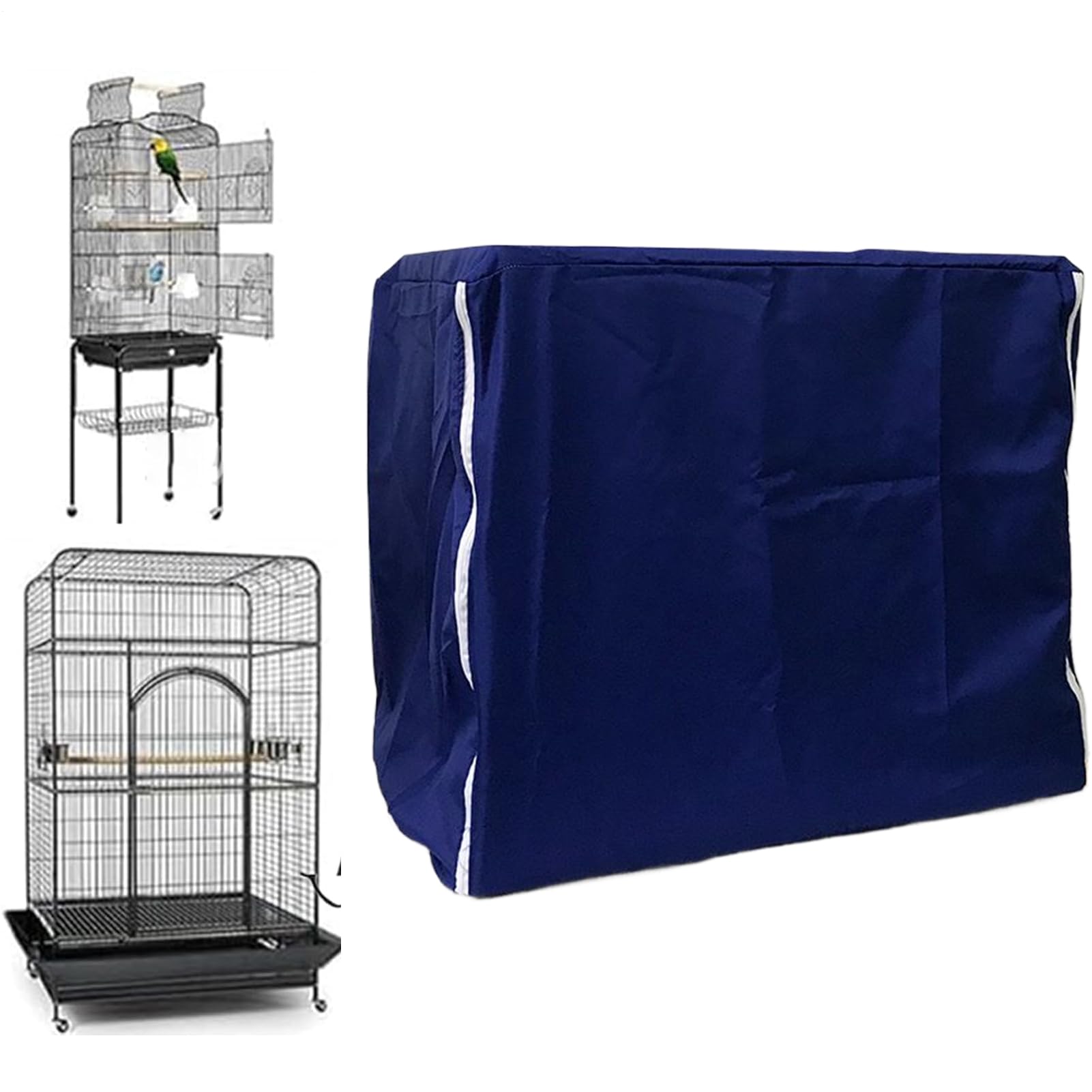 Bird Cage Covers for Night - Large Breathable Shading Sleep Night Blackout Cover - Pet Bird Cage Crate Enclosure,for Mink, Canary, Parakeet, Lovebirds, Budgies