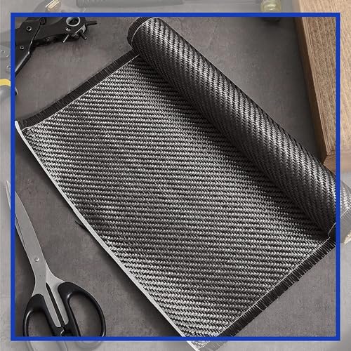 Tela de fibra de carbono 3K con tejido sarga de 100x100cm y 200g para modelismo RC 6