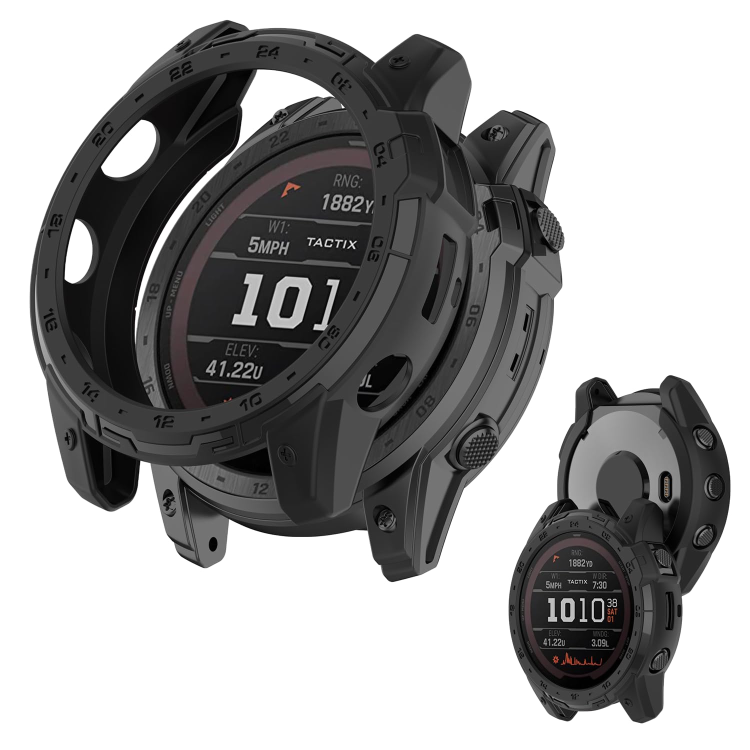 Amazon | ガーミン(GARMIN) tactix 7 AMOLED 用 ケース 保護ケース 