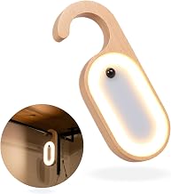[komore Hook] Sensor Light Indoor Rechargeable Motion Sensor Light Hanging Wood Door Sign Entryway Hallway Streamer Foot Light (1 piece)