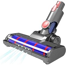 Viluona Vacuum Soft Roller Brush Head Replacement for Dyson V7 V8 V10 V11 V15 Hardwood Floor Attachment with 4 LED Headlights [v10 Slim, v12, sv18, Ball Series Not Compatible]