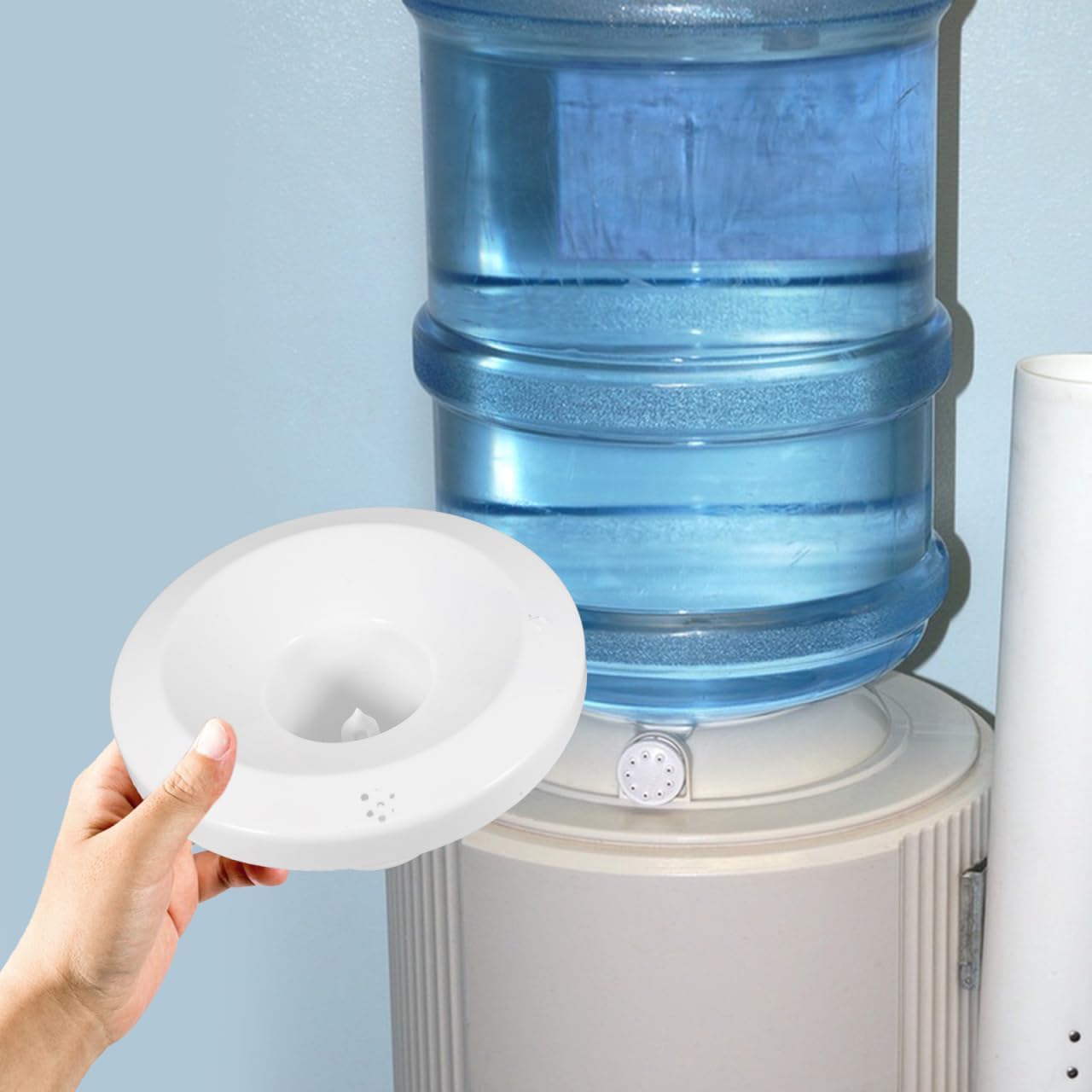 VILLCASE Universal Water Dispenser Smart Seat Top Cover Replacement Part Water Cooler Accessory for Home Office Kitchen Easy Installation 7.75X7.75X4.13 Inch