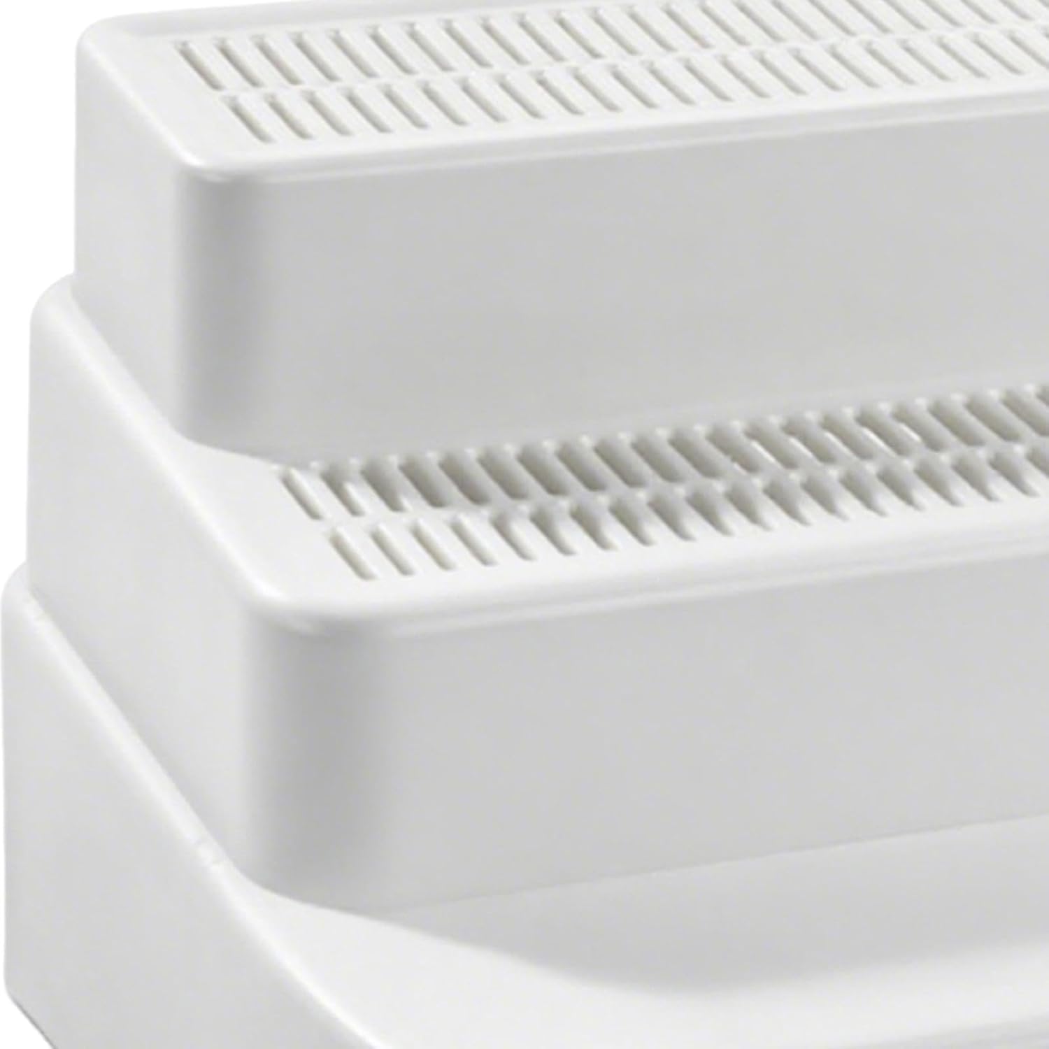 Adjustable 3 Tier Cat Stairs with Design for Small Elderly Cats 11x11x8.5inch Versatile Easy Clean Washable, White