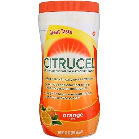 Amazon.com: Citrucel Powder Orange Flavor Fiber Therapy for Occasional ...