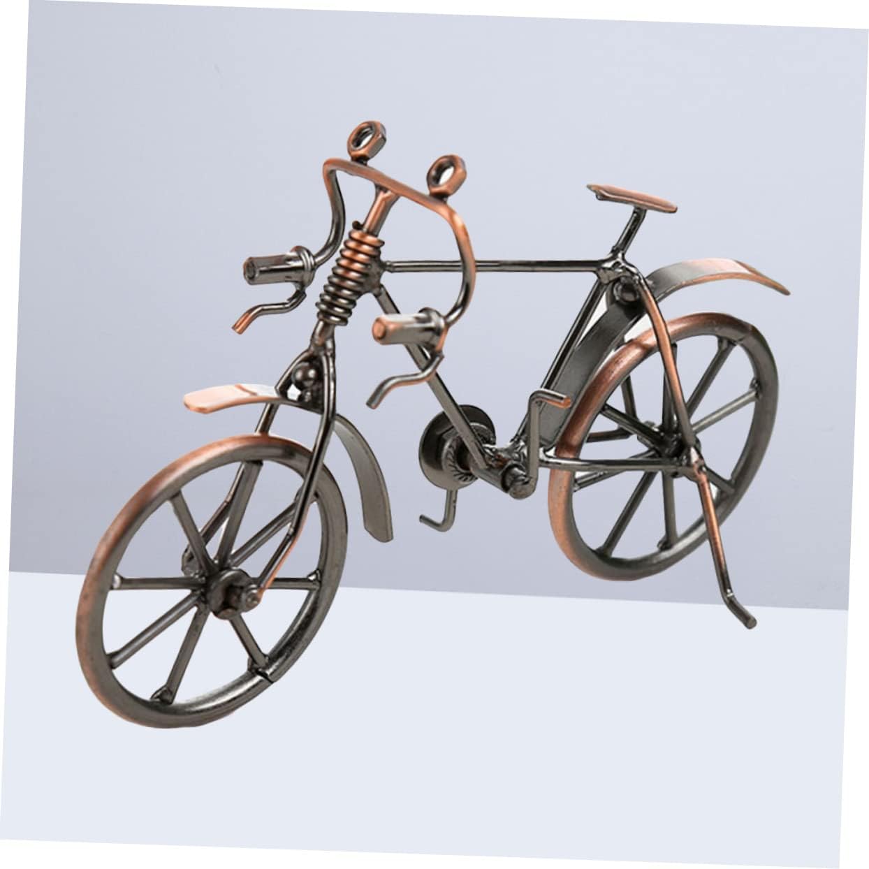 Iron Bicycle Model Steel Handmade Creative Home Office Decor | Unique Collectible Piece, Office and Home Accent, Bicycle-Inspired Miniature, Nice Looking for Lovers and Boys and Girls
