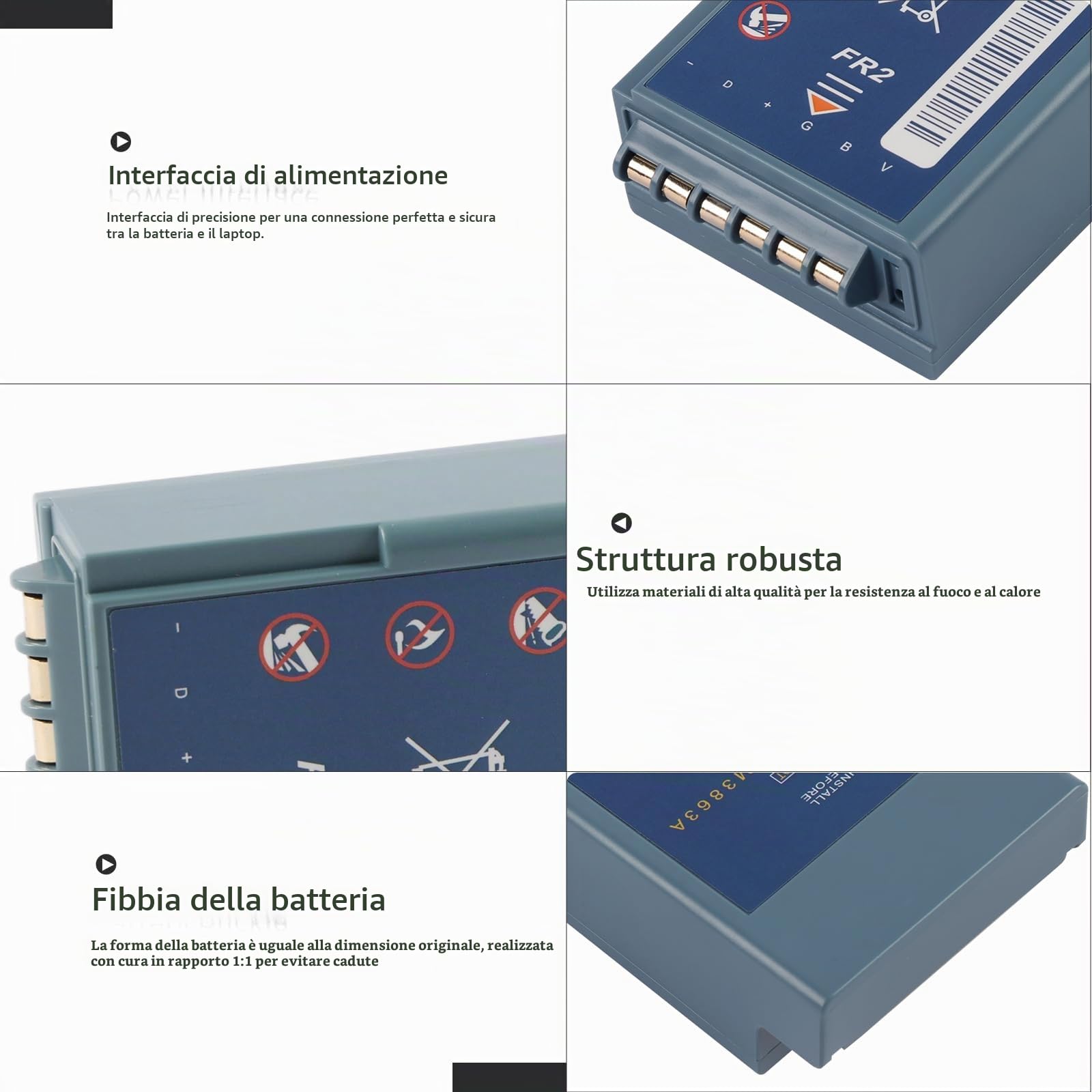 M3-863A Battery Compatible with FR2 AED Defibrillator Battery M3860A M3861A M3840A 12V 4.2Ah 50.4WH