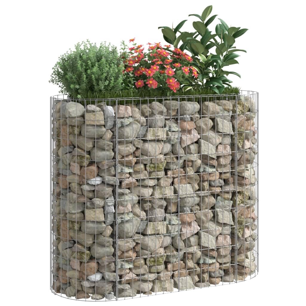Myheimly Gabionen-Hochbeet Verzinktes Eisen 120x50x100 cm