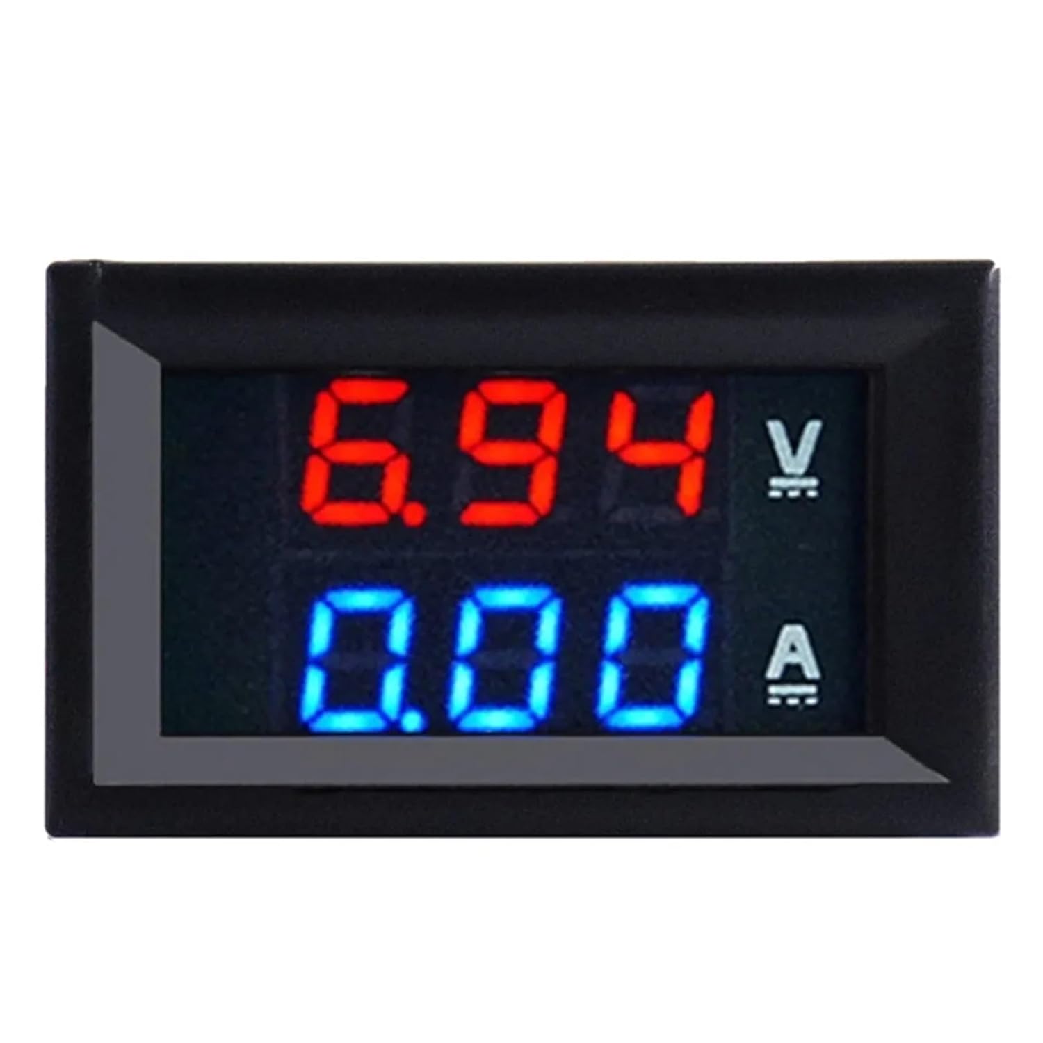 Digital Voltmeter DC 100V 10A Voltmeter Ammeter Blue + Red LED Amp Dual Digital Volt Meter Gauge Electromobile Motorcycle Car(10A-Red Blue)