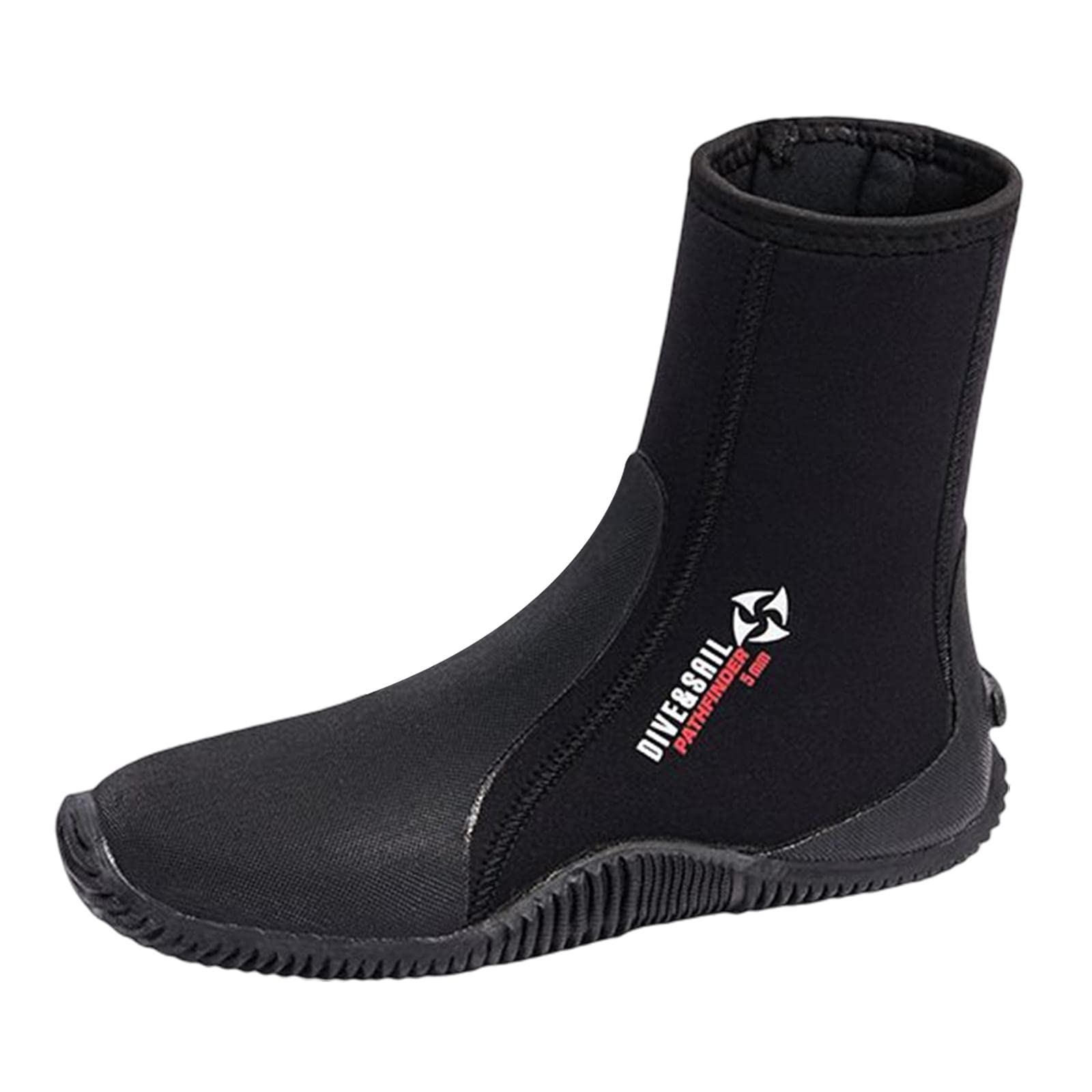 Buty do nurkowania unisex termiczne antypoślizgowe do windsurfingu podwodnej plaży 37-38, czarne