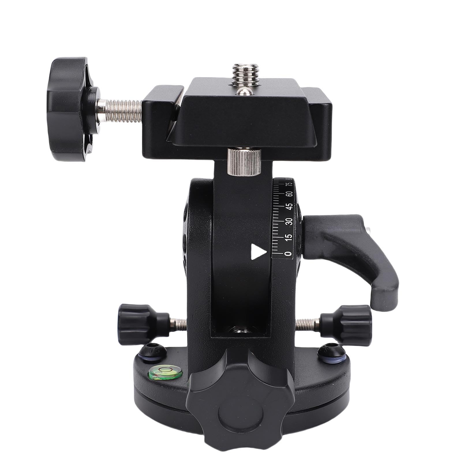 Cosiki Asiento de Ajuste de Latitud, Soporte para Telescopio de Aleación de Aluminio, Soporte para Trípode de Cámara Ajustable de 90° con Rosca de 3/8, Ideal para Telescopio Astronómico y Trípode de