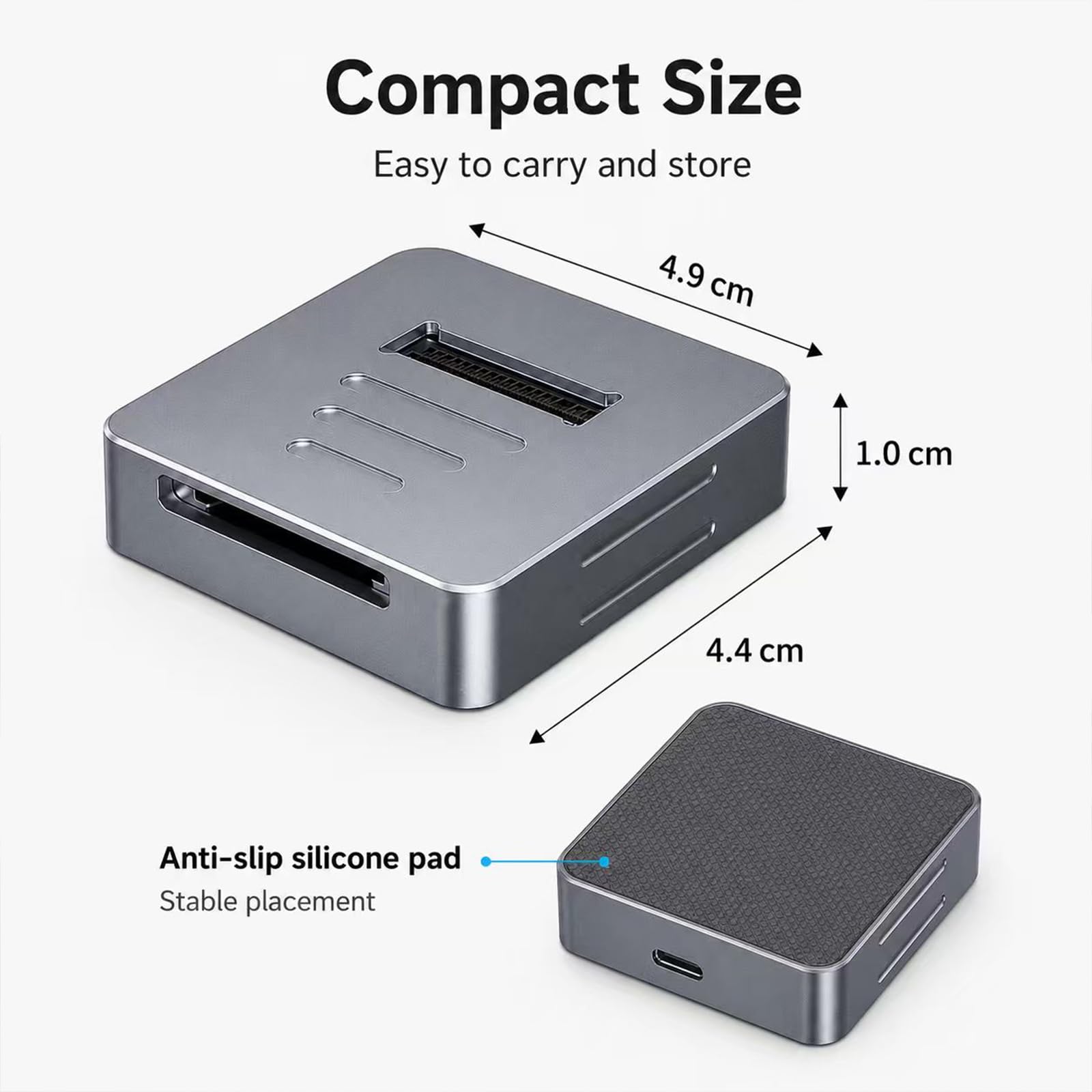 Adapter czytnika M.2 NVMe na USB z czytnikiem SD, aluminiowa obudowa NVMe M.2 SSD do stacji dokującej M.2 PCIe NVMe SSD