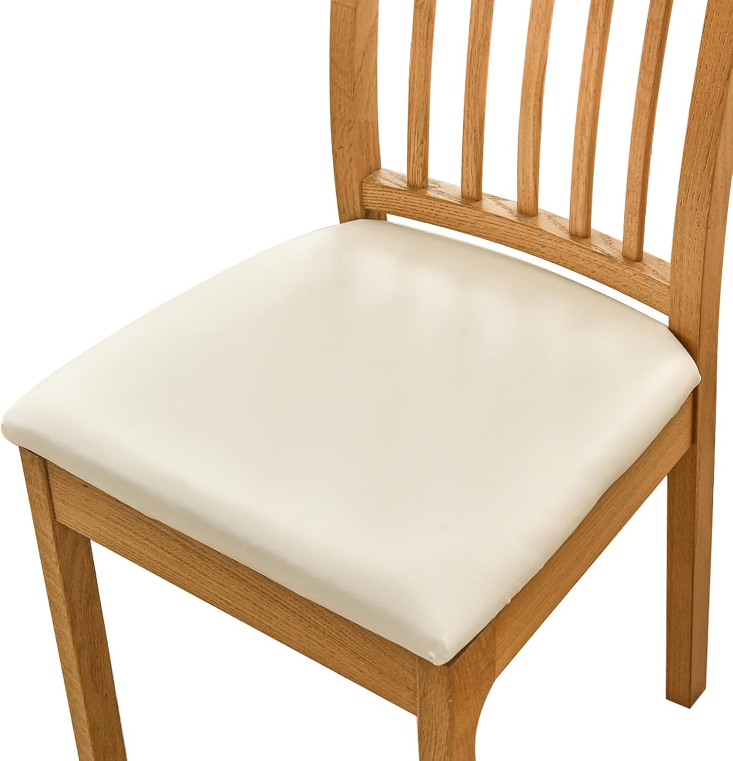 Muka 4pcs Waterproof PU Leather Dining Chair Seat Covers Removable Chair Seat Cushion Cover Chair Seat Slipcovers Protector