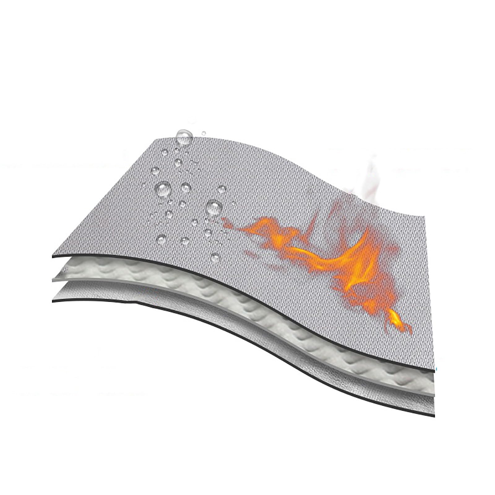 Borsa Ignifuga Cartella Ignifuga Impermeabile Fuoco Custodia Sicura Portadocumenti con Cerniera Borsa Protettiva per Contanti per Oggetti di Valore(A,33 * 26 * 5cm)