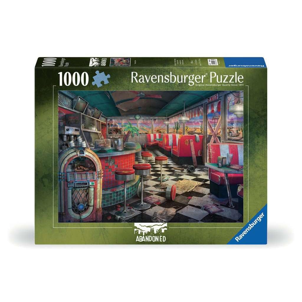 Abandoned Series: Decaying Diner 1000 Piece Jigsaw Puzzle for Adults - 12000637 - Handcrafted Tooling, Made in Germany, Every Piece Fits Together Perfectly