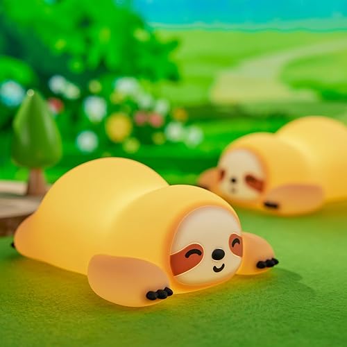 Miniatura 11 de ATSUI Luz nocturna de pato, lámpara nocturna LED suave novedosa de animales, silicona de grado alimenticio, 3 niveles regulables recargable, luz