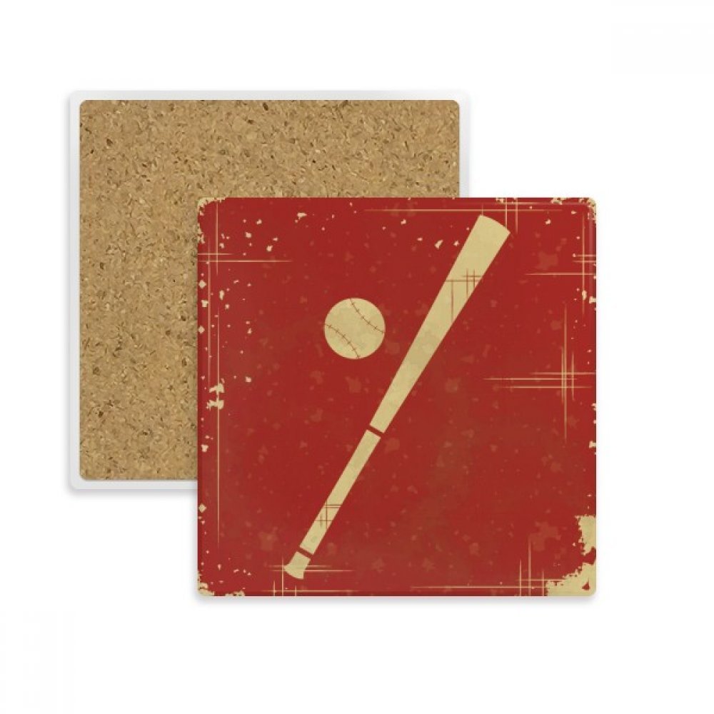 Coaster tasse absorbant contre les taches d'eau motif sport baseball pour vos tables