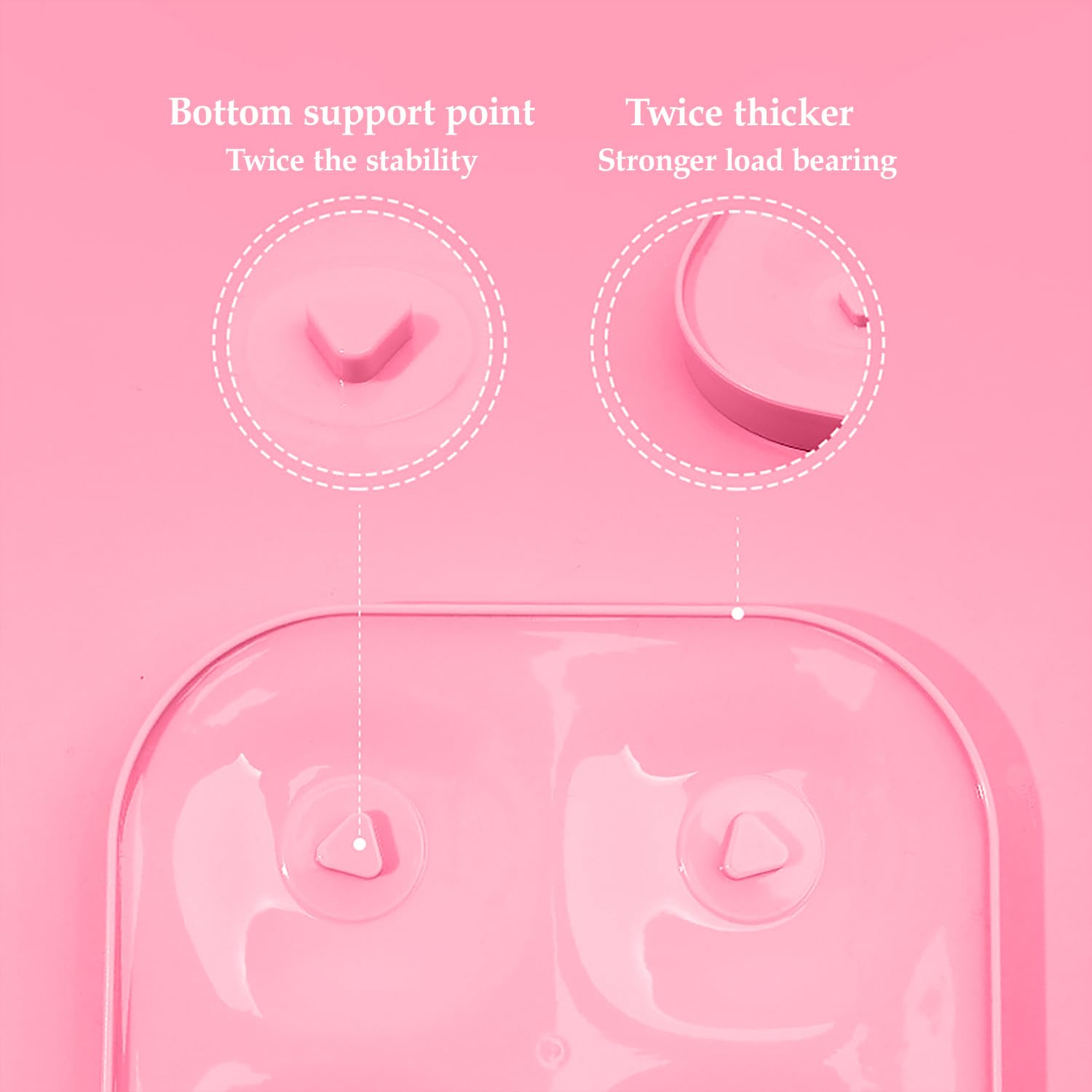 SYGA Foldable Baby Bottle Drying Racks Feeding Cup Nipple Storage Shelf Stand Holder - Pink Drying Rack 2