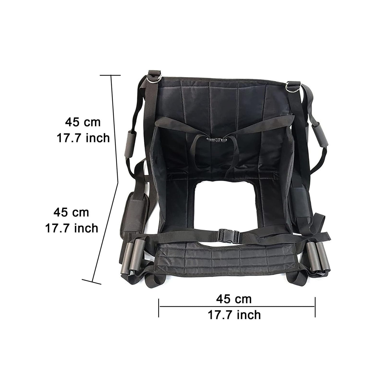 Cintura di trasferimento per sedia a rotelle con foro, imbracatura di emergenza per disabili, per sollevare le scale, per anziani, pazienti disabili, uso domestico su e giù per le scale
