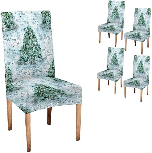 Miniatura 23 de CAPSCEOLL Fundas para Sillas De Comedor 6 fundas de asiento de silla, extraíbles y lavables, fundas para sillas Parson para comedor, sala de estar